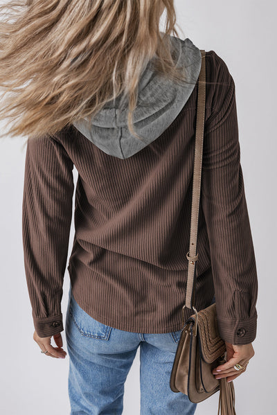 Ripp-Cardigan mit Kapuze | Komfortabel & Trendig | Freizeit-Look