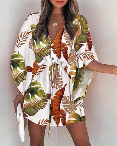 Nerezza – Stilvolles Kleid mit tropischem Print