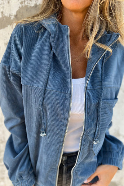 Cordjacke mit Reißverschluss | Lässig & Vielseitig | Modernes Design