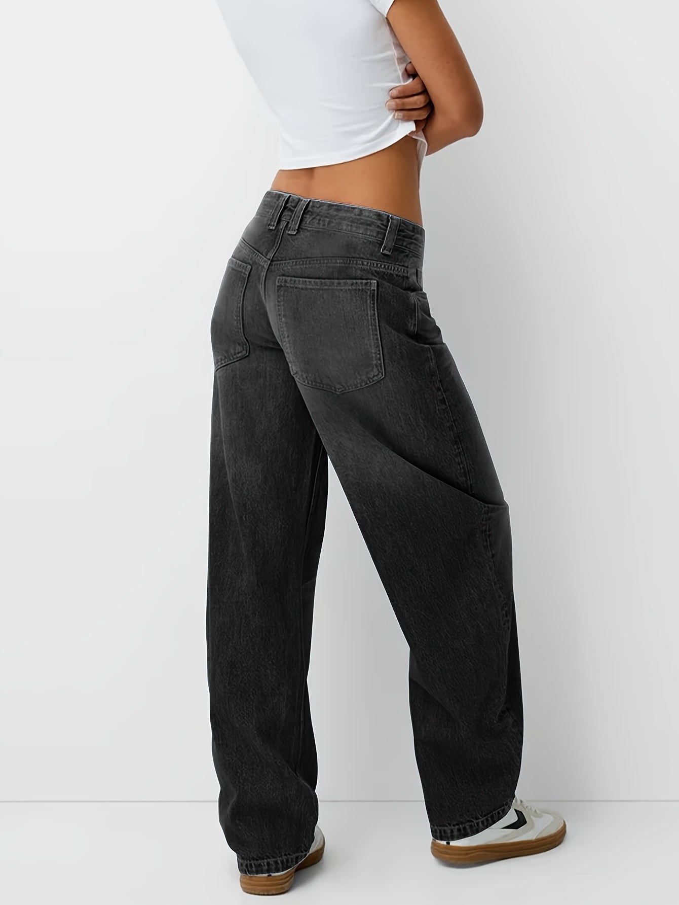Baggy Jeans Damen | Locker Geschnitten Mit Geradem Bein