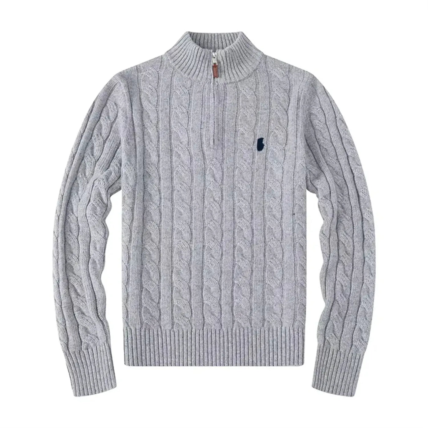 Mathias | Stylischer Pullover mit Halbreißverschluss