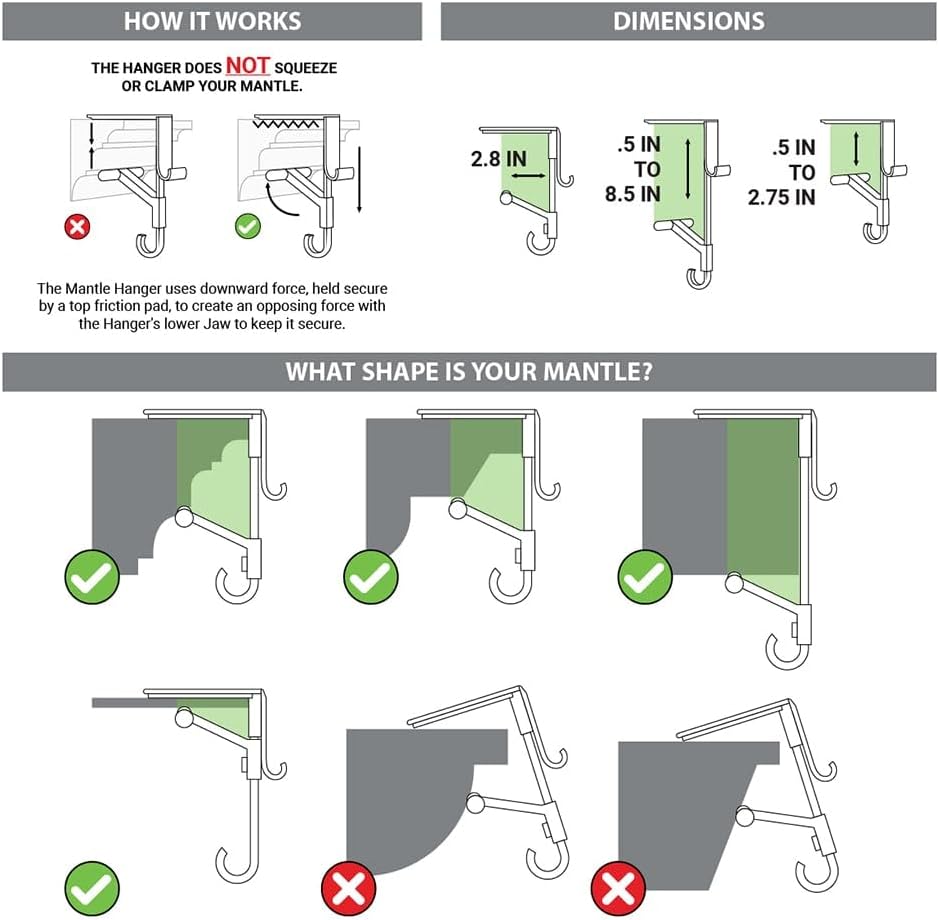 FestHalt™ Verstellbarer Kratzfreier Kaminhaken
