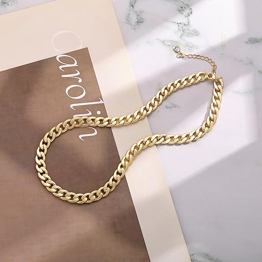 Bold Gold Cuban Link Necklace