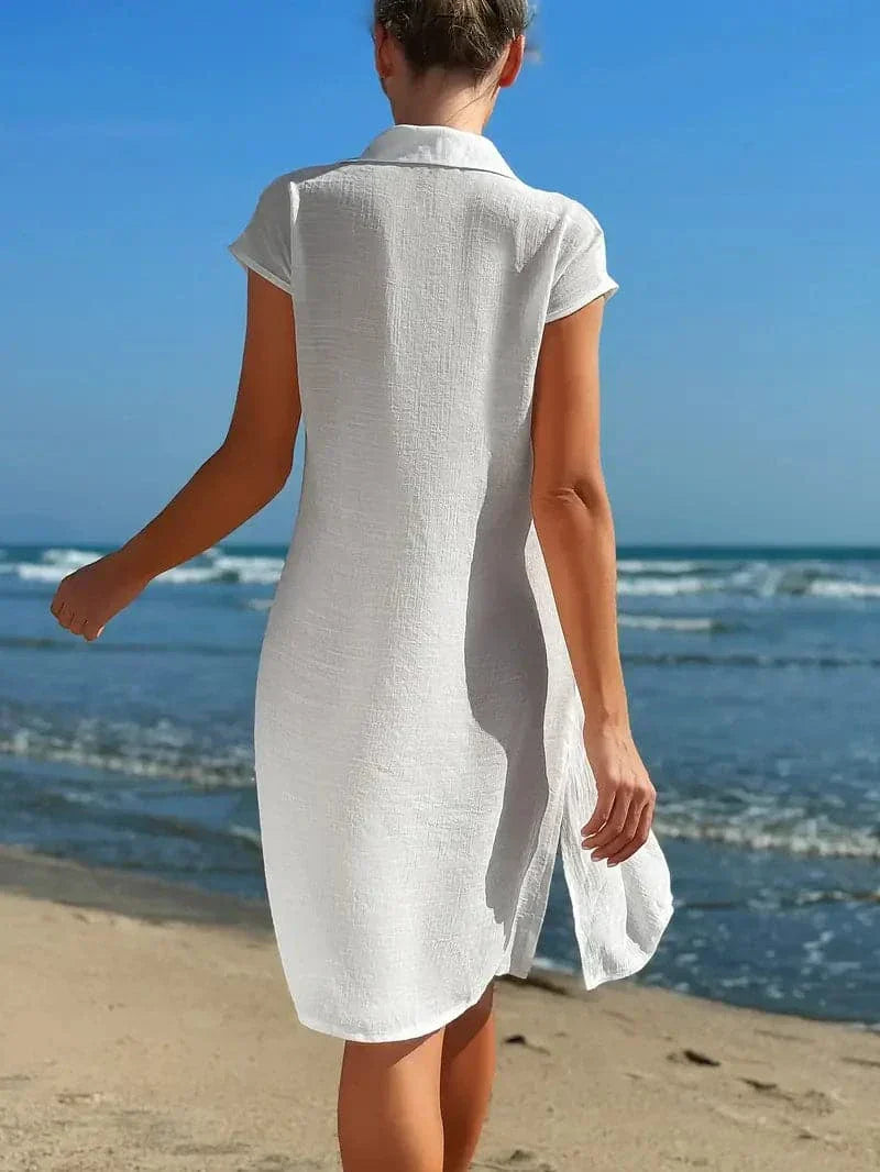 Norienne – Stilvolles Strandkleid aus Baumwolle