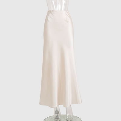 Emmeline - Langer Satinrock effect Mit Sirenensaum Für Elegante Frauen