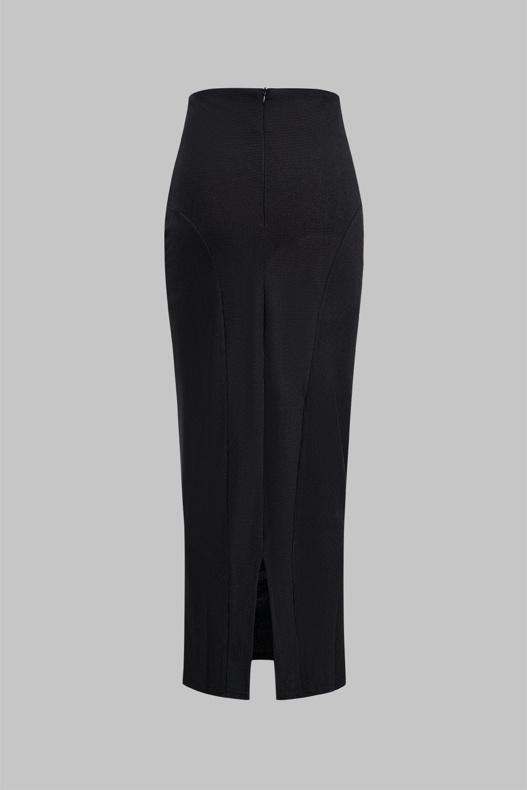 Martina | Elegantes Zweiteiler-Set mit Corsagen-Bluse & Bleistiftrock