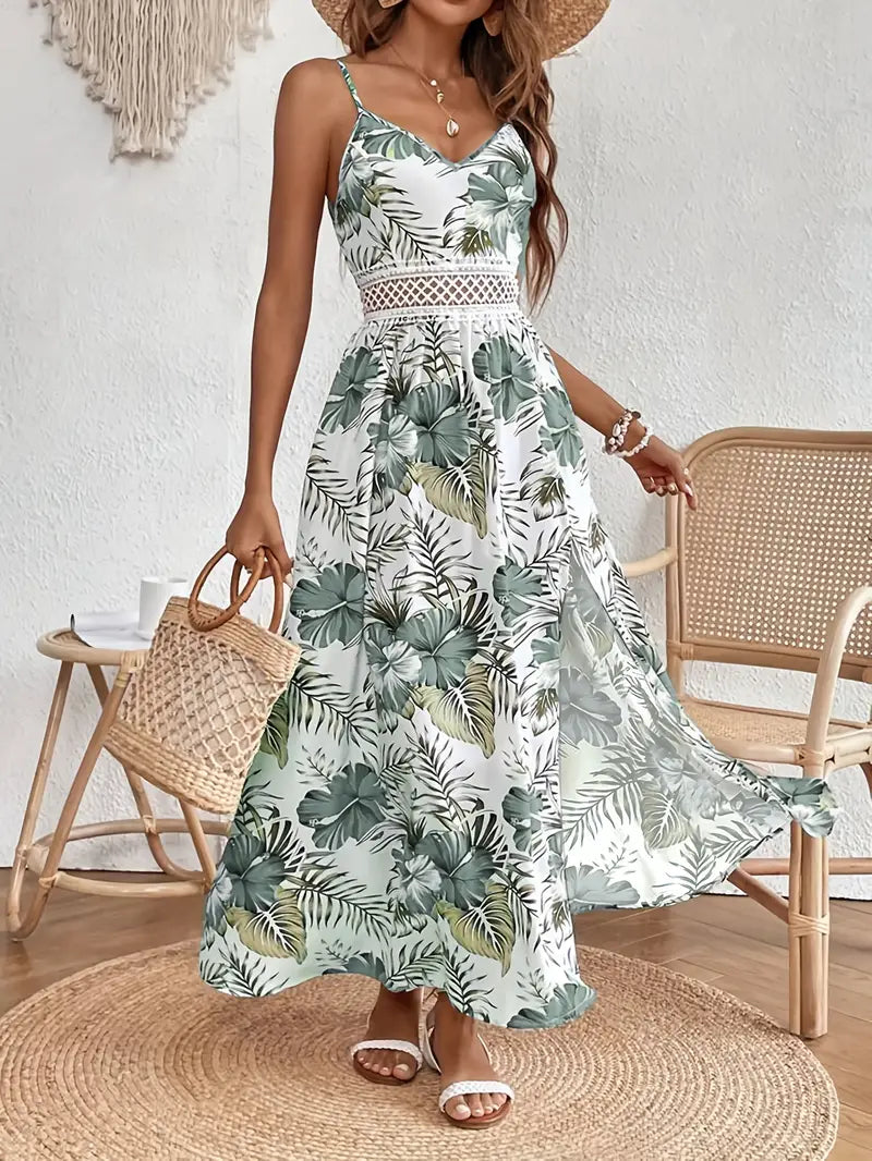 Fayora – Maxikleid mit tropischem Blumenmuster