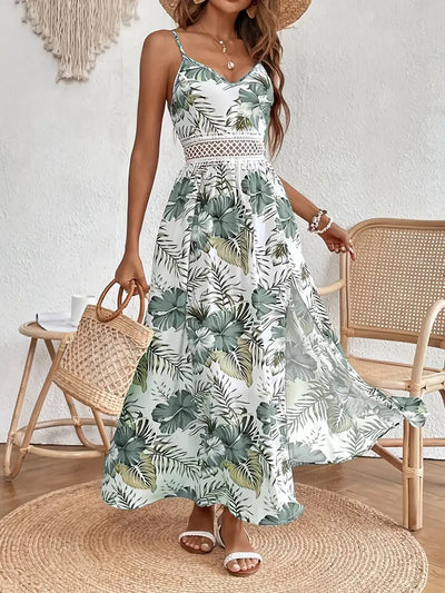 Fayora – Maxikleid mit tropischem Blumenmuster