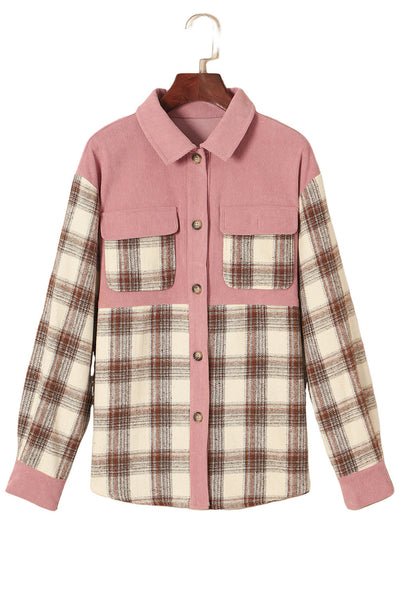 Cord-Hemdjacke mit Karomuster | Weicher Komfort | Lässiger Stil