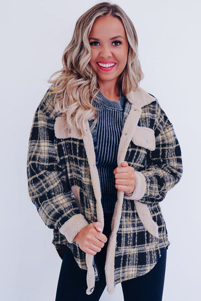 Karohemdjacke mit Teddyfutter | Kuschelig & Lässig | Winter-Style