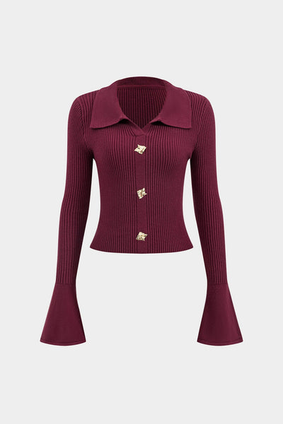 Atasha | Elegantes Strick-Zweiteiler-Set mit Volant-Rock