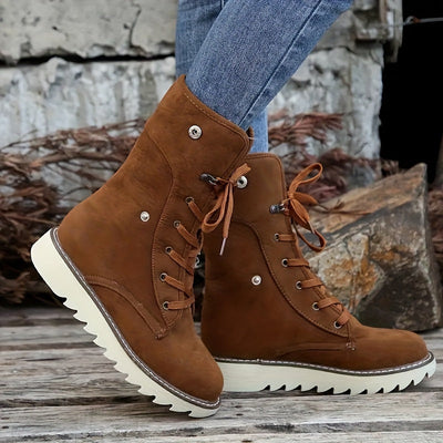 Avelena | Damen Einfarbige Kurzstiefel