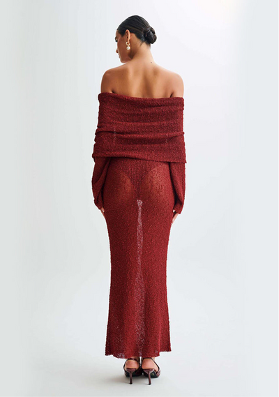 Avelena | Transparente Maxi Kleid