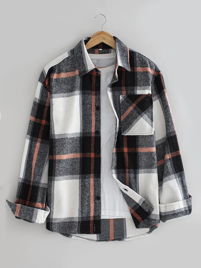 Avelena | Revers Hemdjacke mit Vielseitiger Knopfleiste