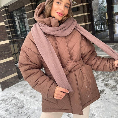 Steppjacke mit Gürtel | Leicht & Stilvoll | Winterkomfort