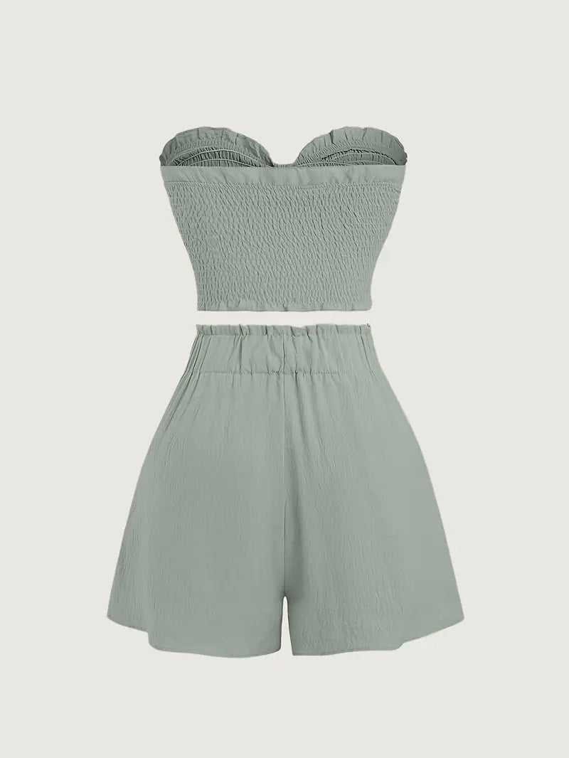 Ivigail – Strukturiertes Bandeau-Set mit Schleif