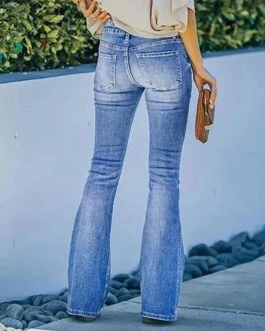 Avelena | Denim-Hose mit Hoher Taille