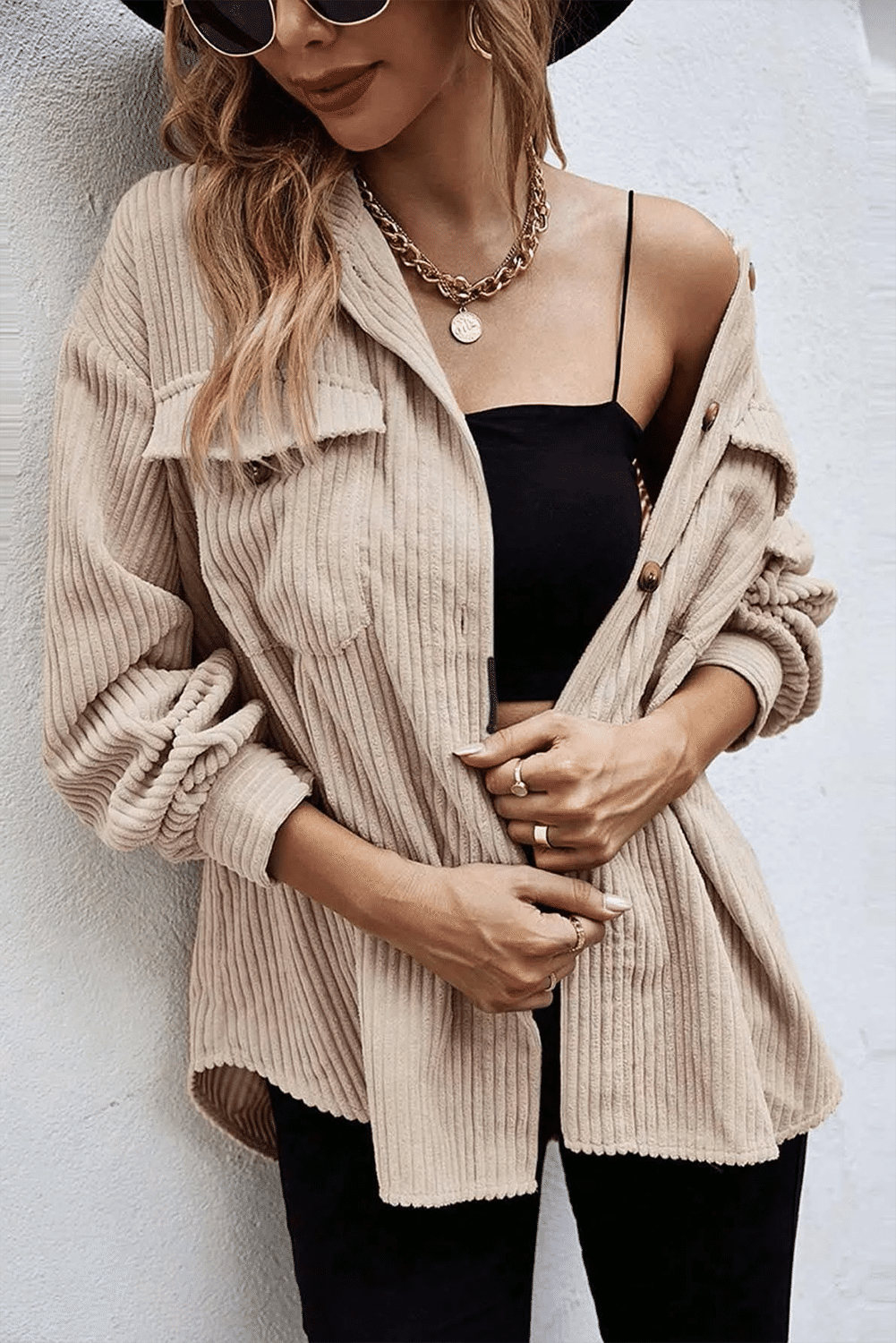 Oversized Cordbluse | Lässiger Komfort | Moderner Stil