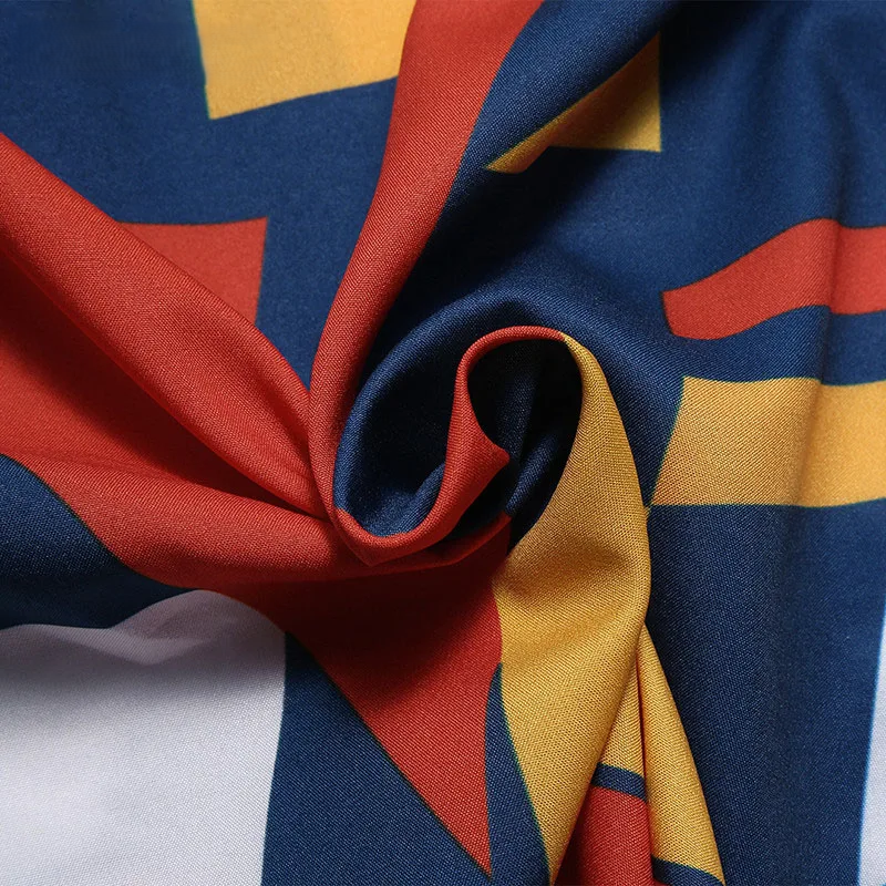 Delgado - Herren T-Shirt – Geometrisches Design für Sommer Atmungsaktiv Kurzarm Mehrfarbig Komfortabel