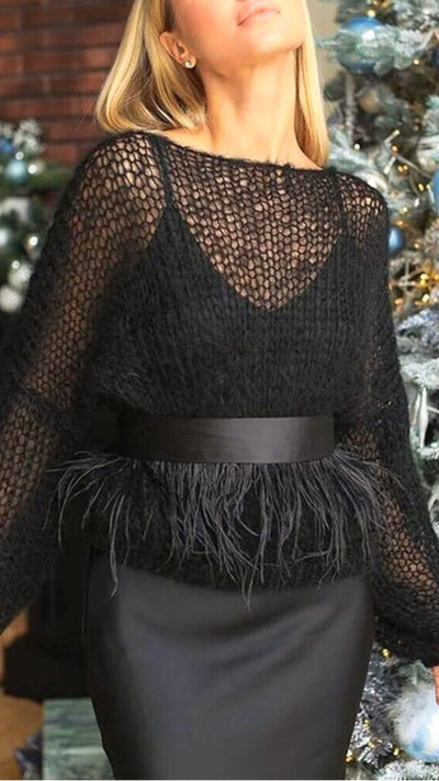 Avelena | Transparenter Pullover