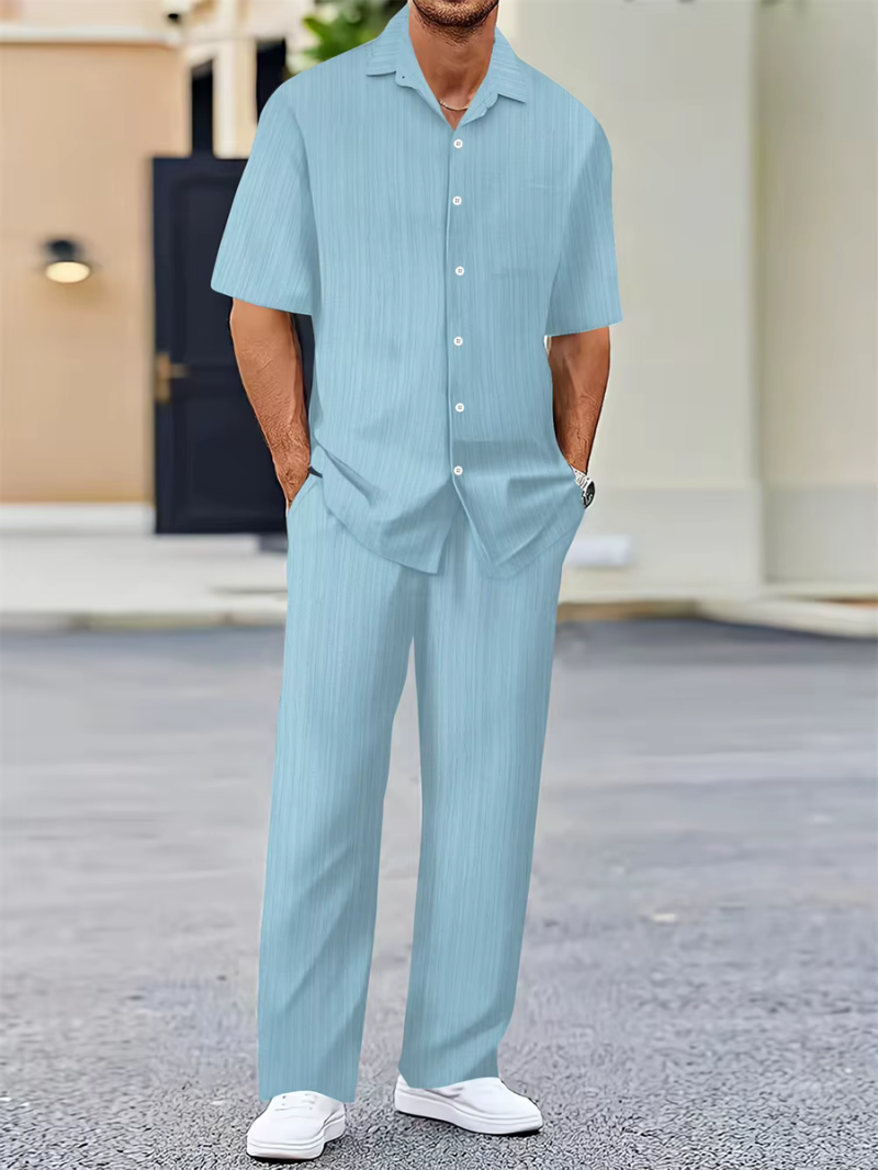 Evarion – Das herrenset mit hemd und hose für stilvolle sommerlooks 2025