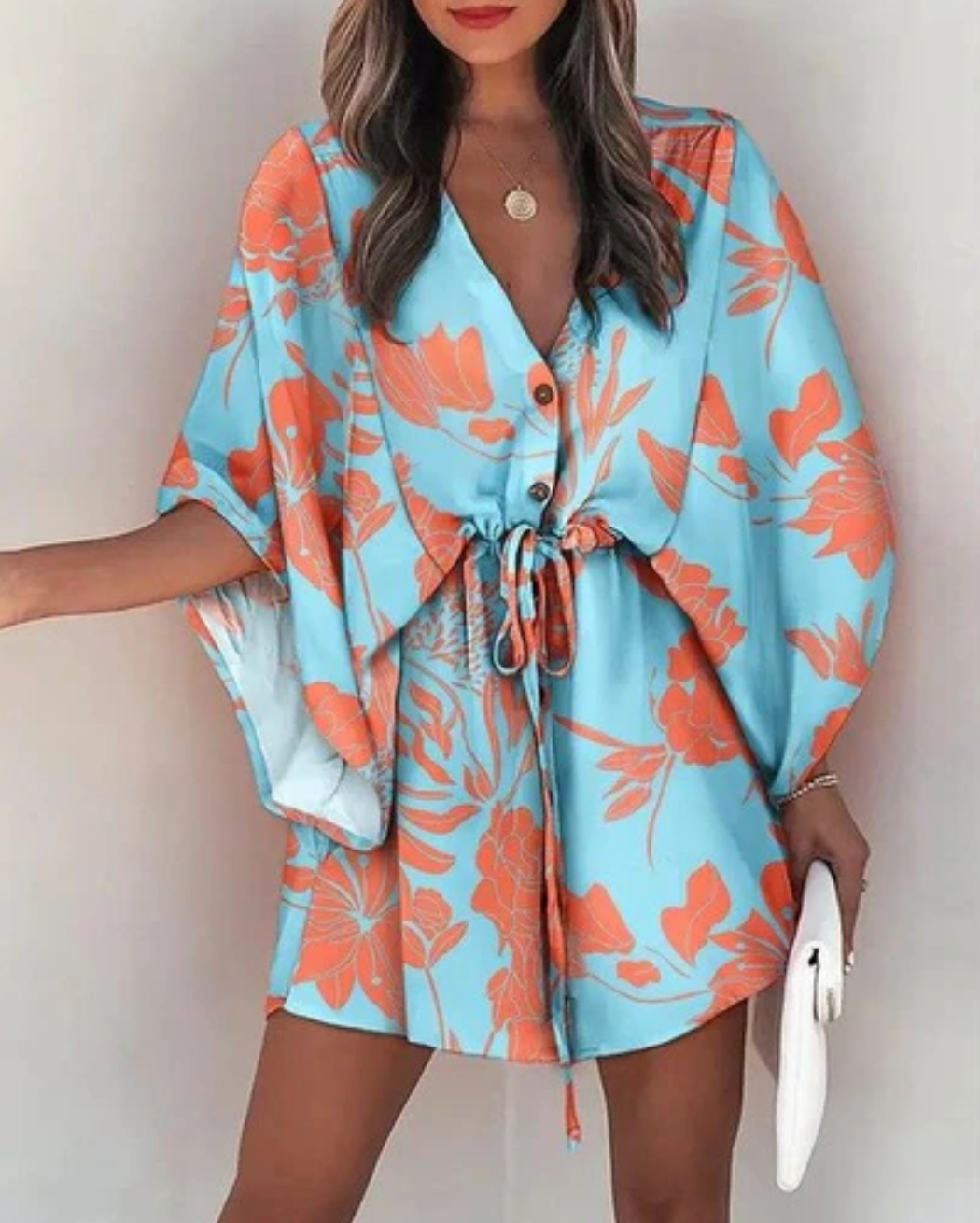 Nerezza – Stilvolles Kleid mit tropischem Print