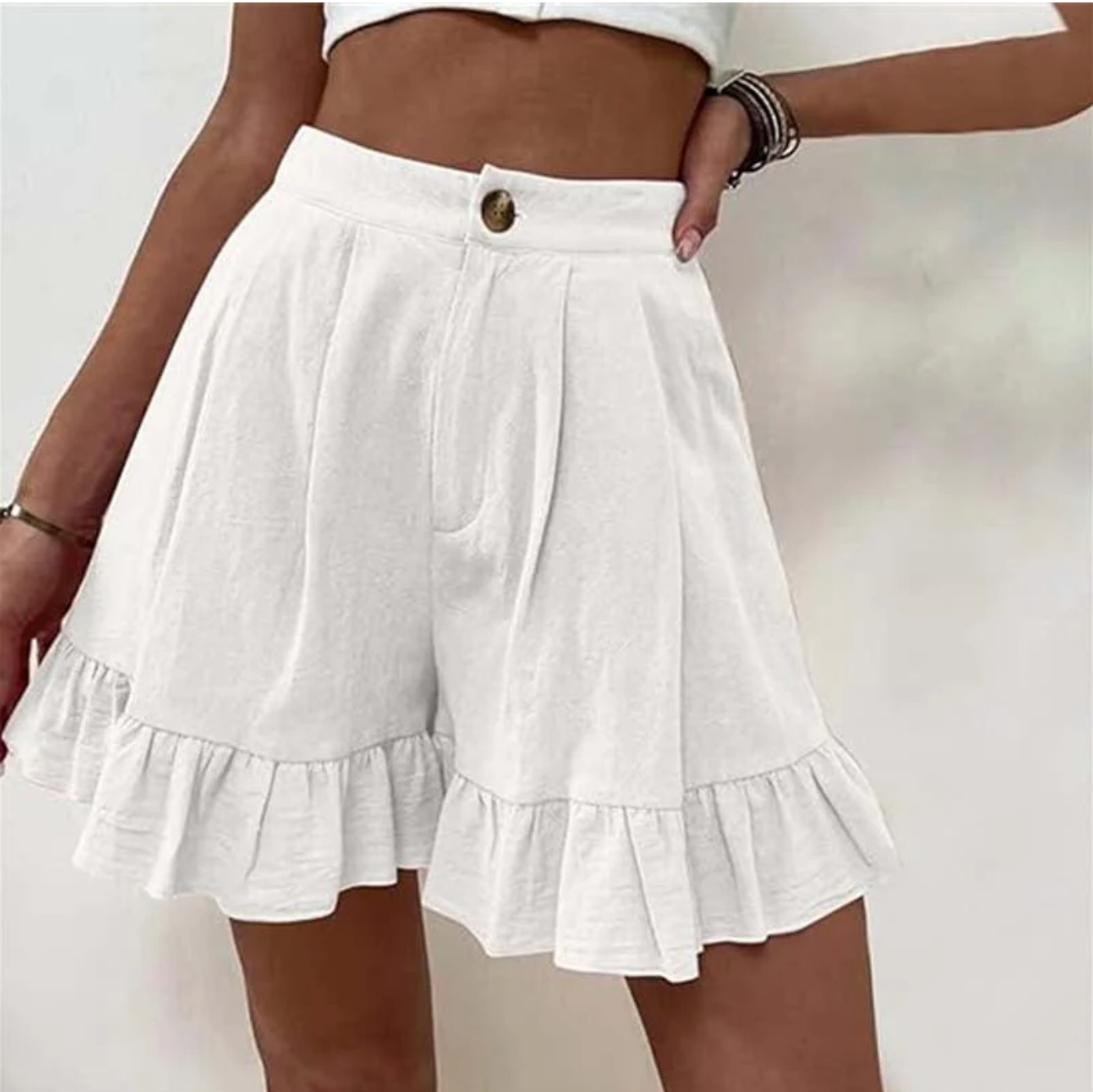 Thalara – Schicke Shorts mit Rüschensaum