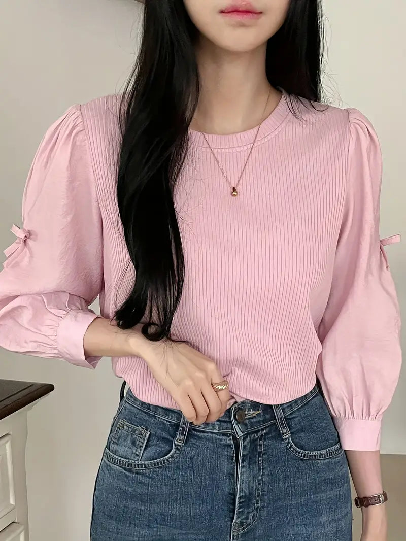 Zafryne – Elegante Bluse mit Puffärmeln