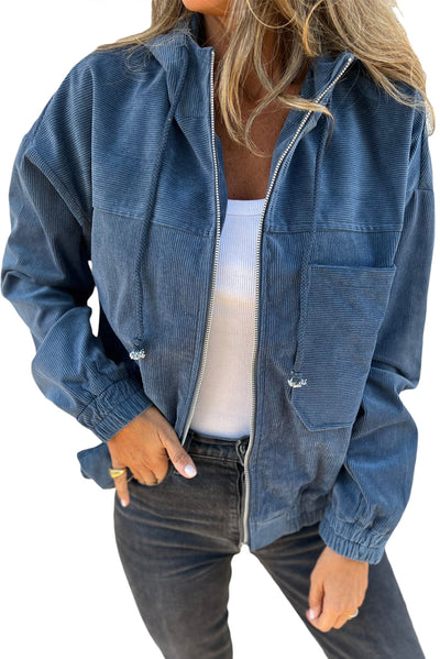 Cordjacke mit Reißverschluss | Lässig & Vielseitig | Modernes Design