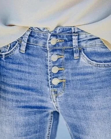 Avelena | Denim-Hose mit Hoher Taille