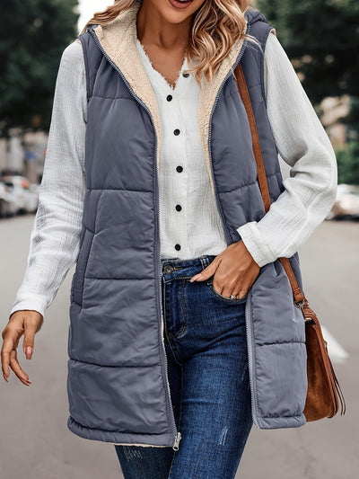 Avelena | Warme Kapuzenweste Jacke
