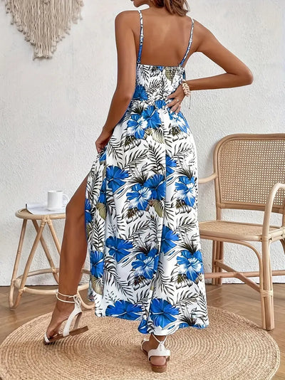 Fayora – Maxikleid mit tropischem Blumenmuster