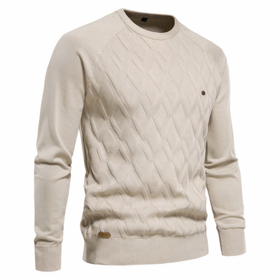 Avelena | Strickpullover mit Rautenmuster für Herren