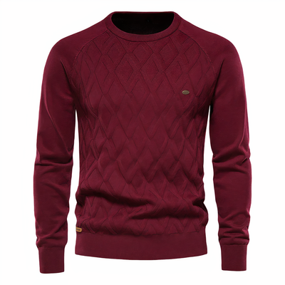 Avelena | Strickpullover mit Rautenmuster für Herren