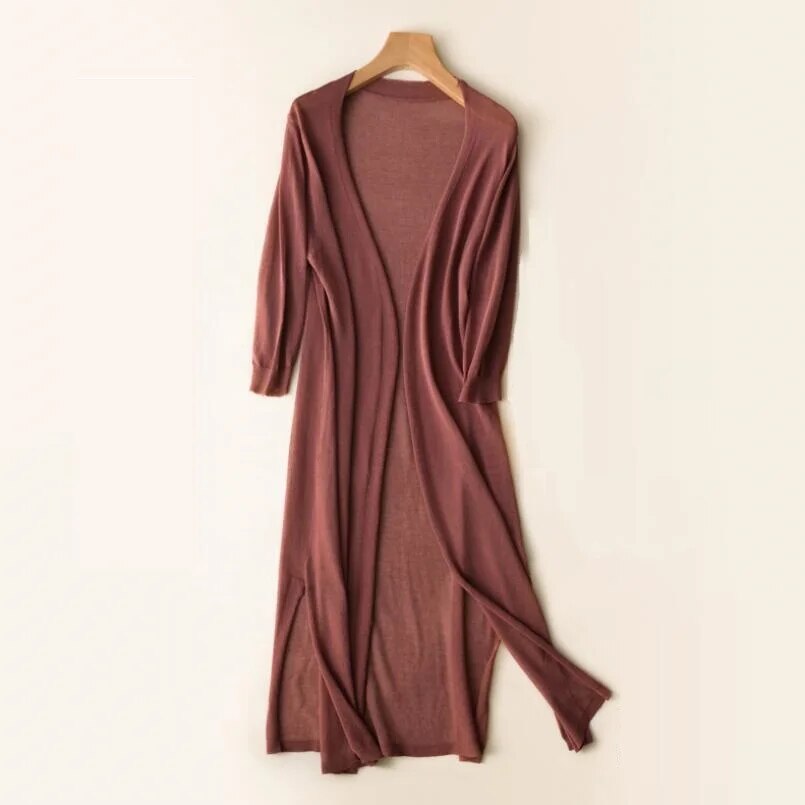 Avelena | Langer Strick-Cardigan