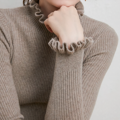 Avelena | Modischer Pullover mit Spitzenkragen