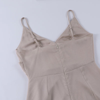 Satin-Maxikleid mit Spaghettiträgern | Sinnlich und Elegant | Femininer Stil