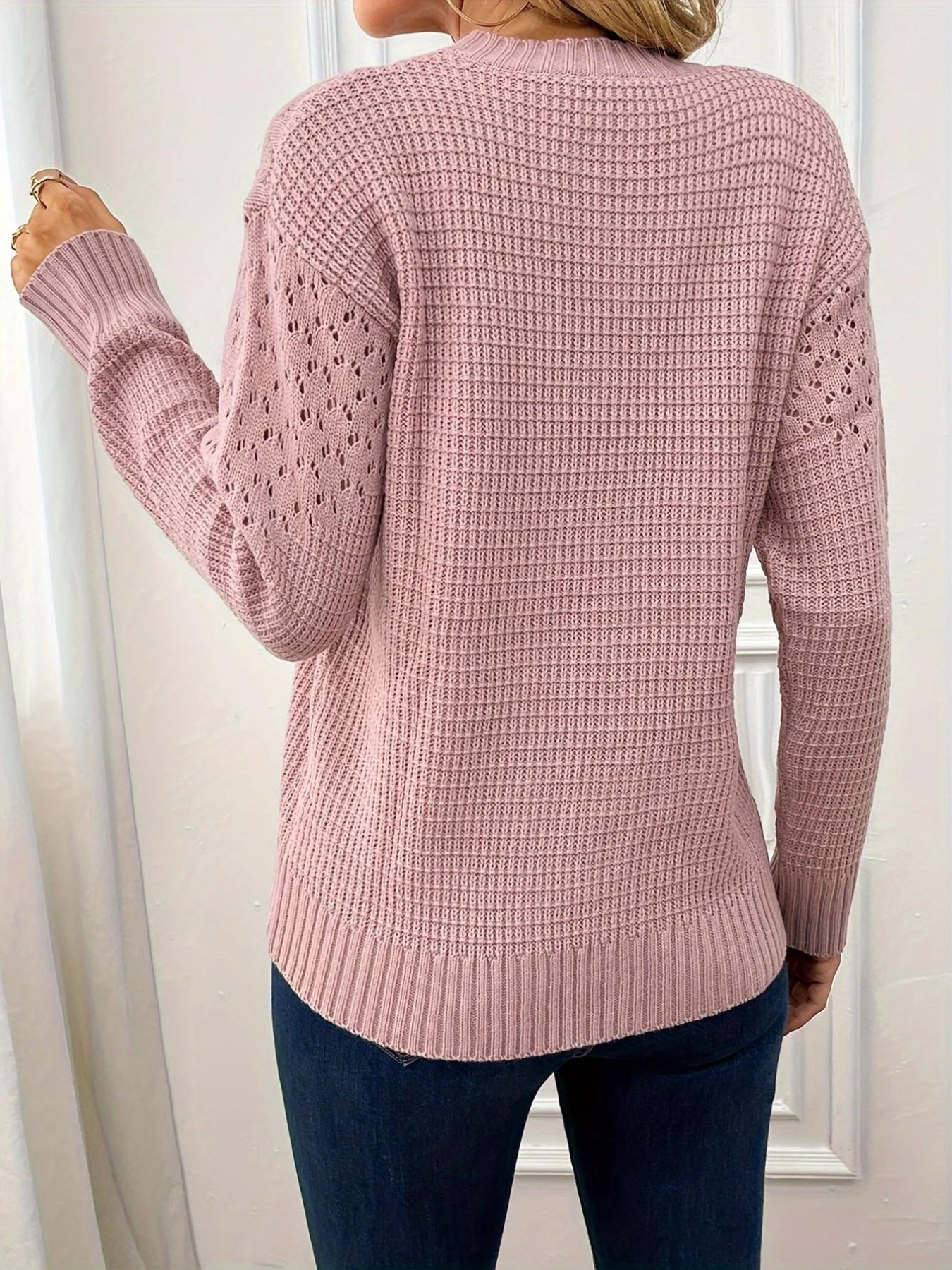 Avelena | Eleganter Hohlsaum-Pullover