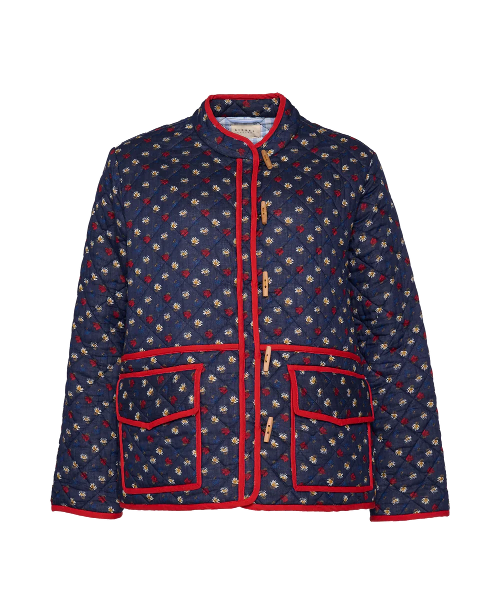 PATCHWORK-JACKE MIT BLUMENDRUCK VON AMY