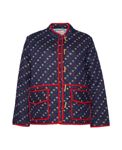 PATCHWORK-JACKE MIT BLUMENDRUCK VON AMY