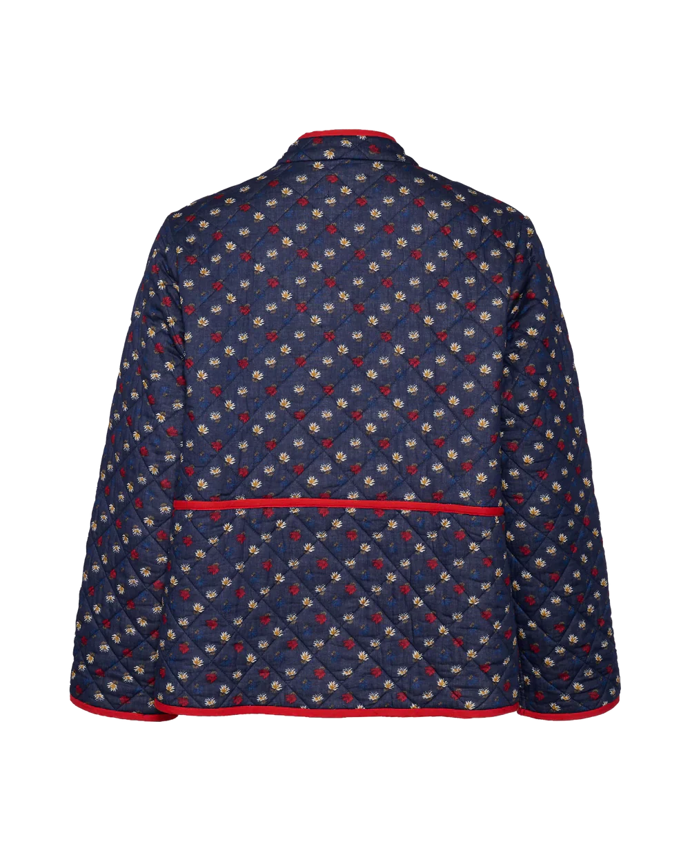 PATCHWORK-JACKE MIT BLUMENDRUCK VON AMY