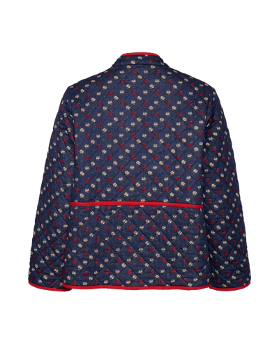 PATCHWORK-JACKE MIT BLUMENDRUCK VON AMY