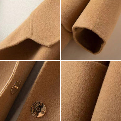 Avelena | Eleganter Mantel mit Samtiger Haptik