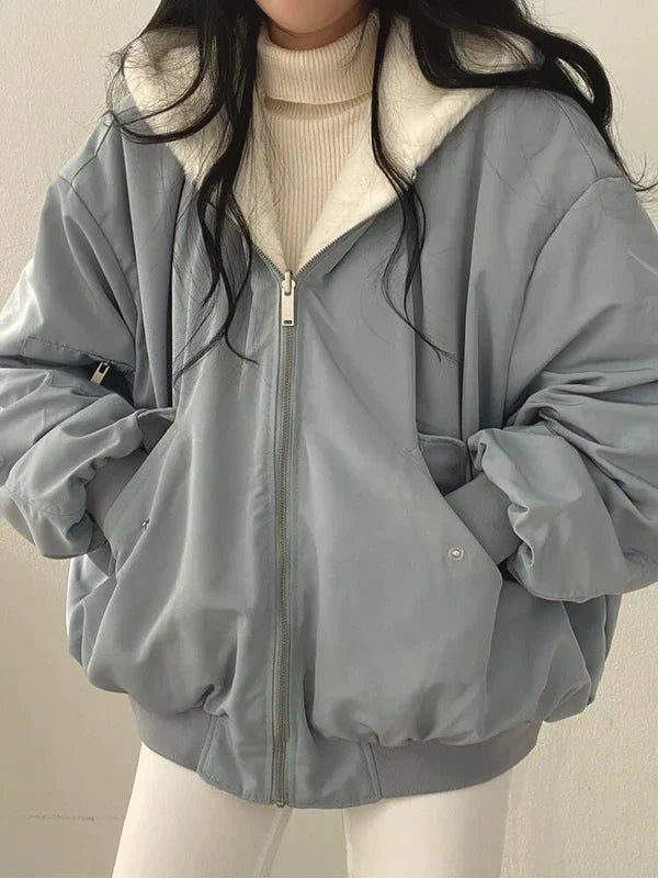 Arra - stilvolle dicke jacke mit wendefunktion