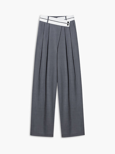 Avelena | Weite Hose mit Asymmetrischem Bund
