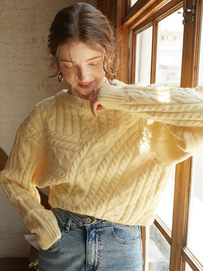 Zopfmuster-Pullover | Oversized-Look | Gemütlicher Stil