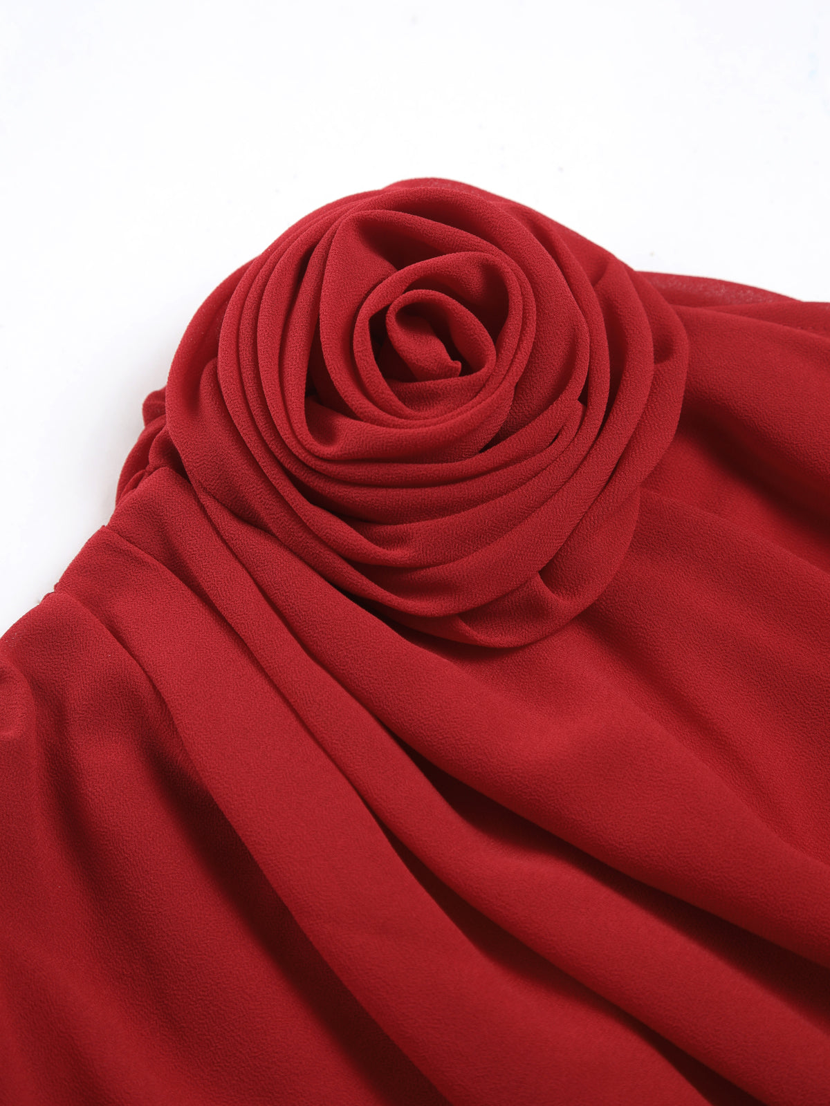 Elegante Chiffon Bluse mit Einem Schulterstück – Halbtransparent & Leicht