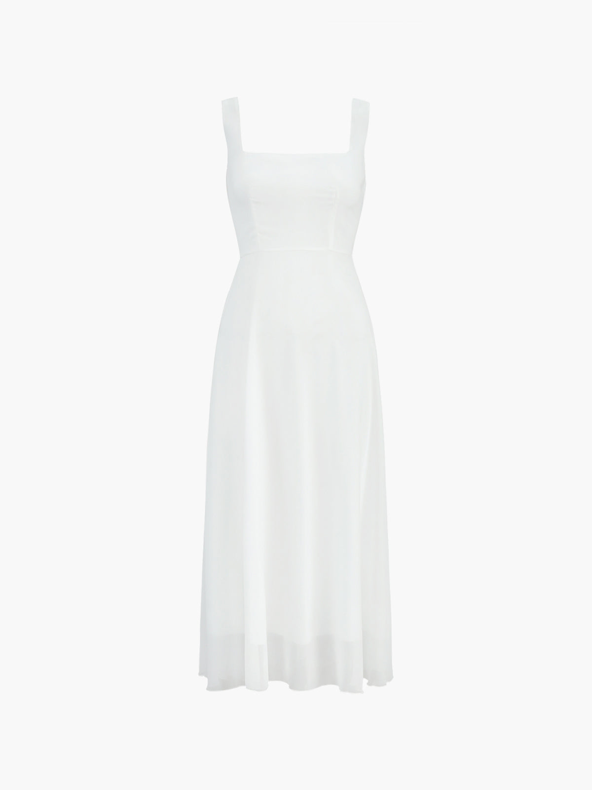 Elegantes Midikleid | Quadratischer Ausschnitt | Zeitlose Raffinesse