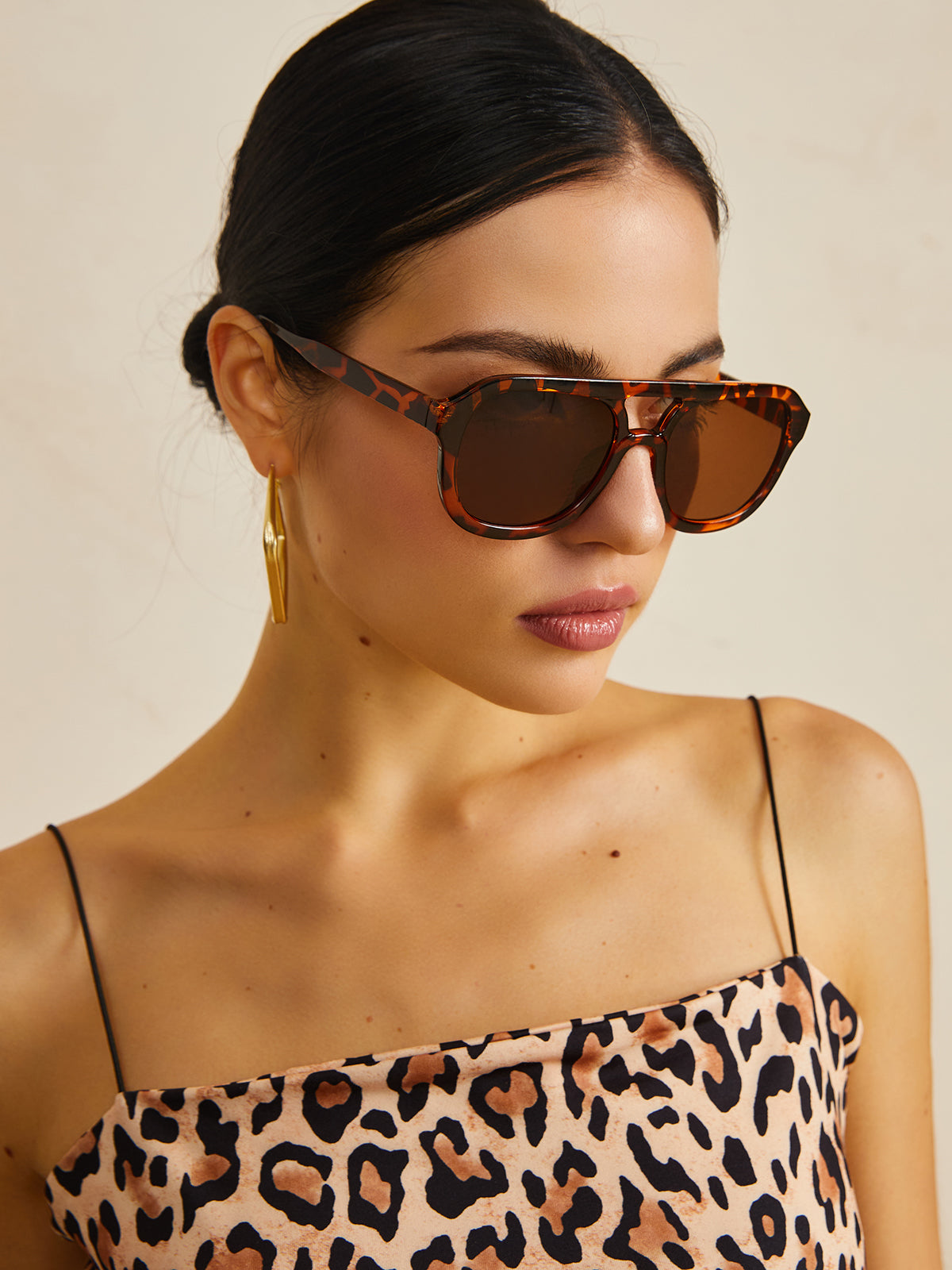 NOVA - Sonnenbrille mit Leopardenmuster