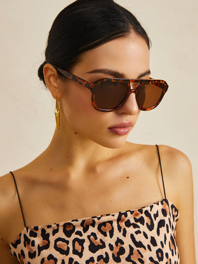 NOVA - Sonnenbrille mit Leopardenmuster
